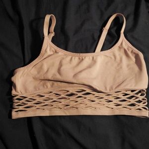 Pink purple lace bra